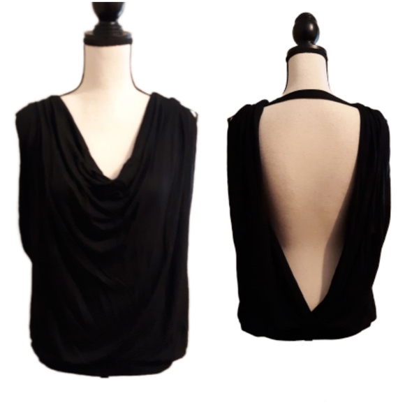 Haute Hippie Tops - Haute Hippie Nude Modal Backless Top